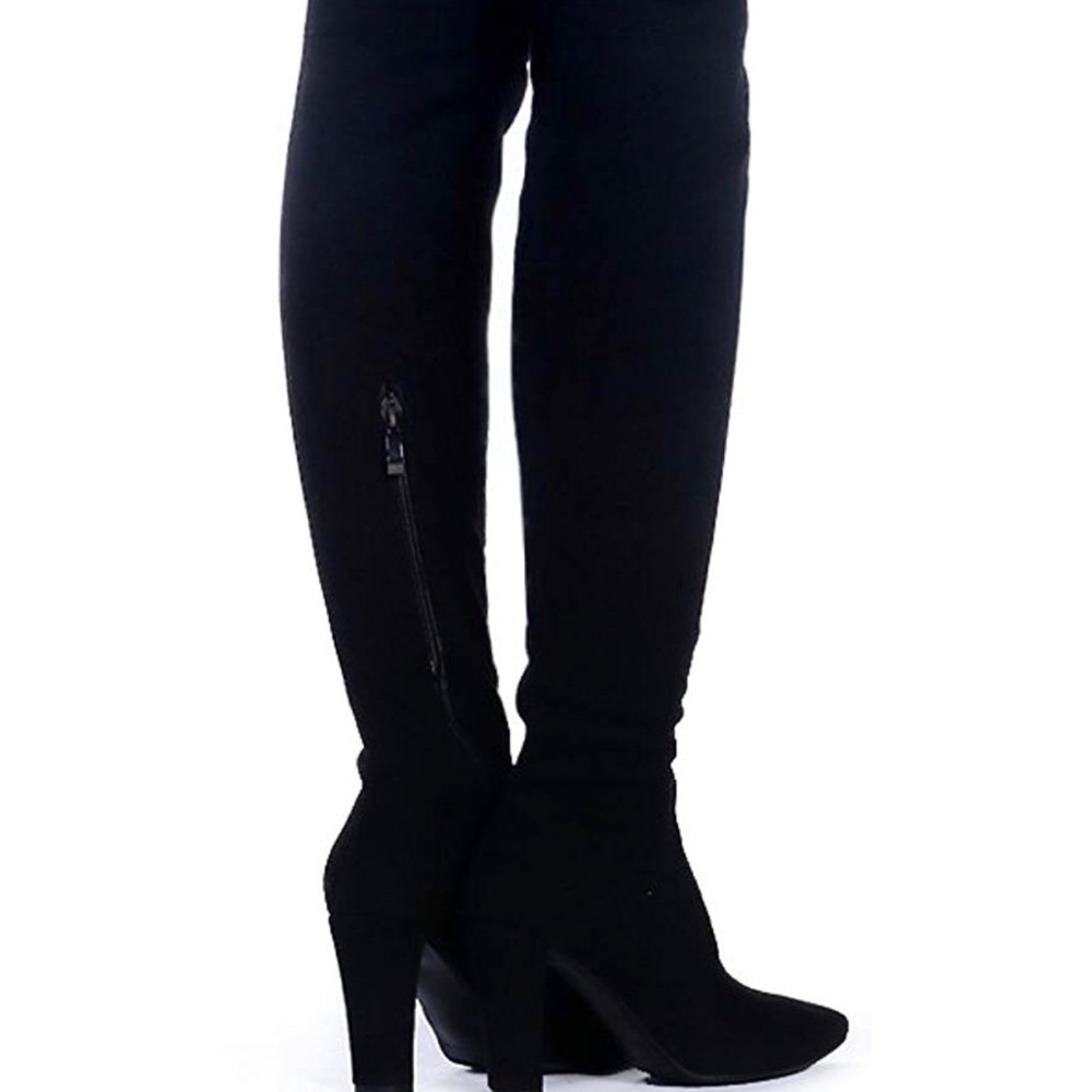NEW!!! Stretch suede over the knee thigh boots